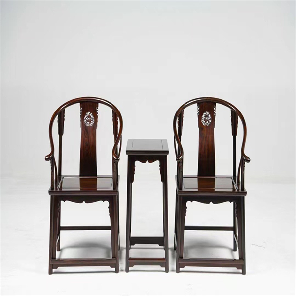 老挝大红酸枝圈椅家居客厅摆设明清古典工艺故宫复刻榫卯结构家具