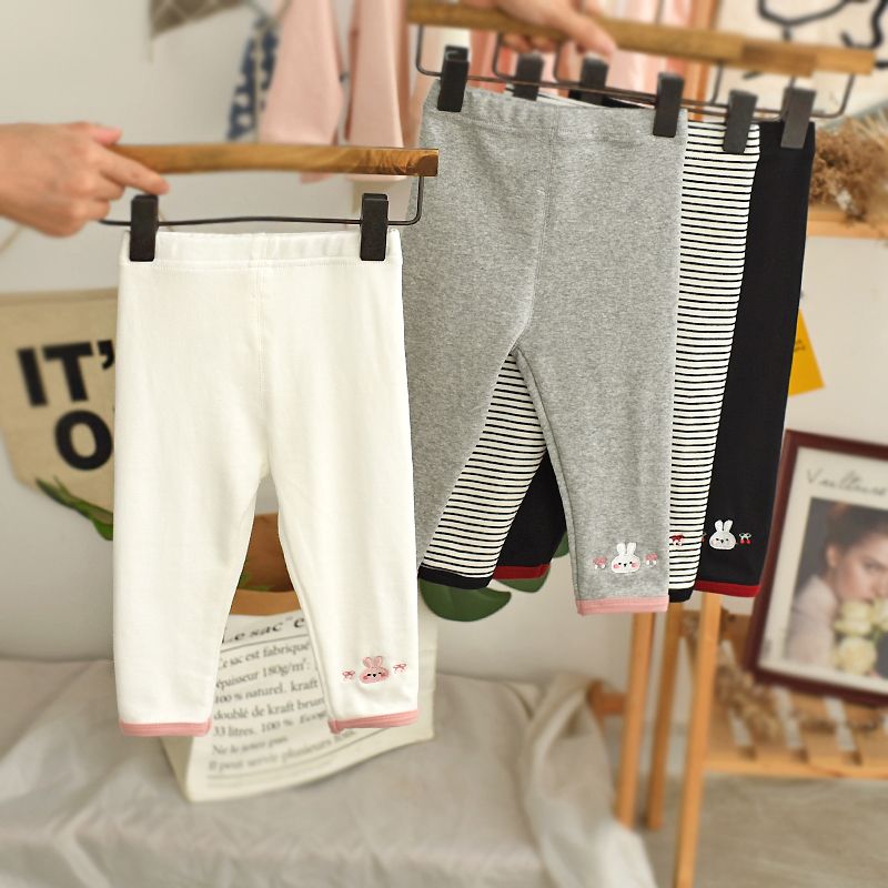 女童打底裤秋冬棉婴儿裤子外穿秋款女可开裆洋气时髦宝宝长裤YZZ