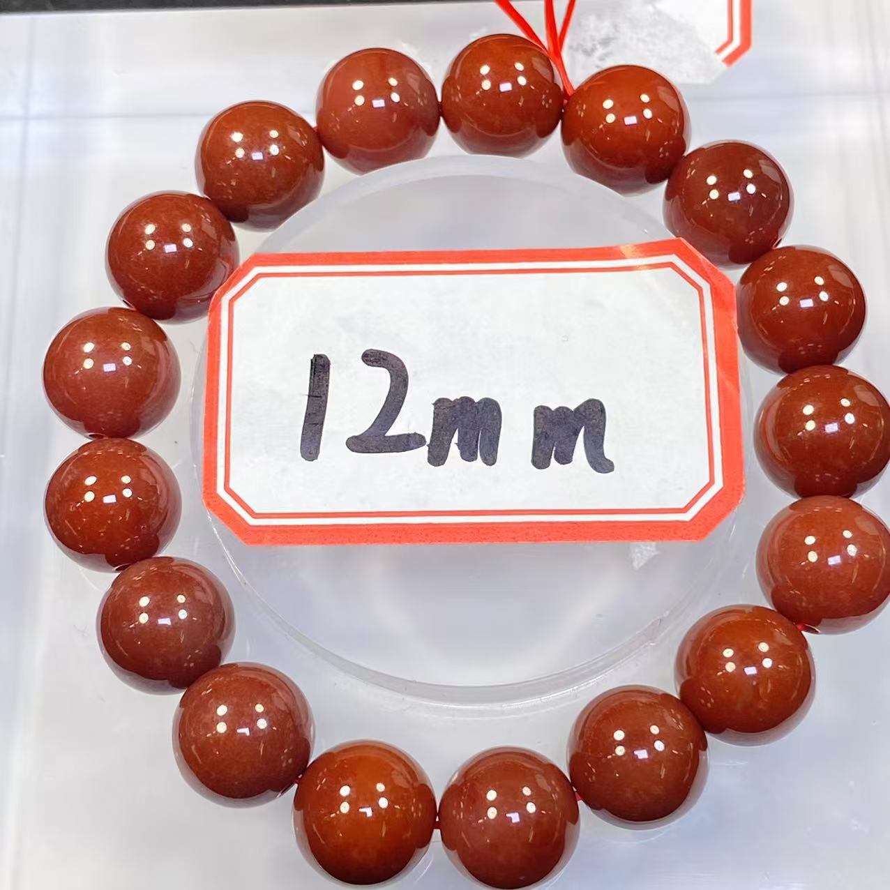  暗红12mm手串发一条C69