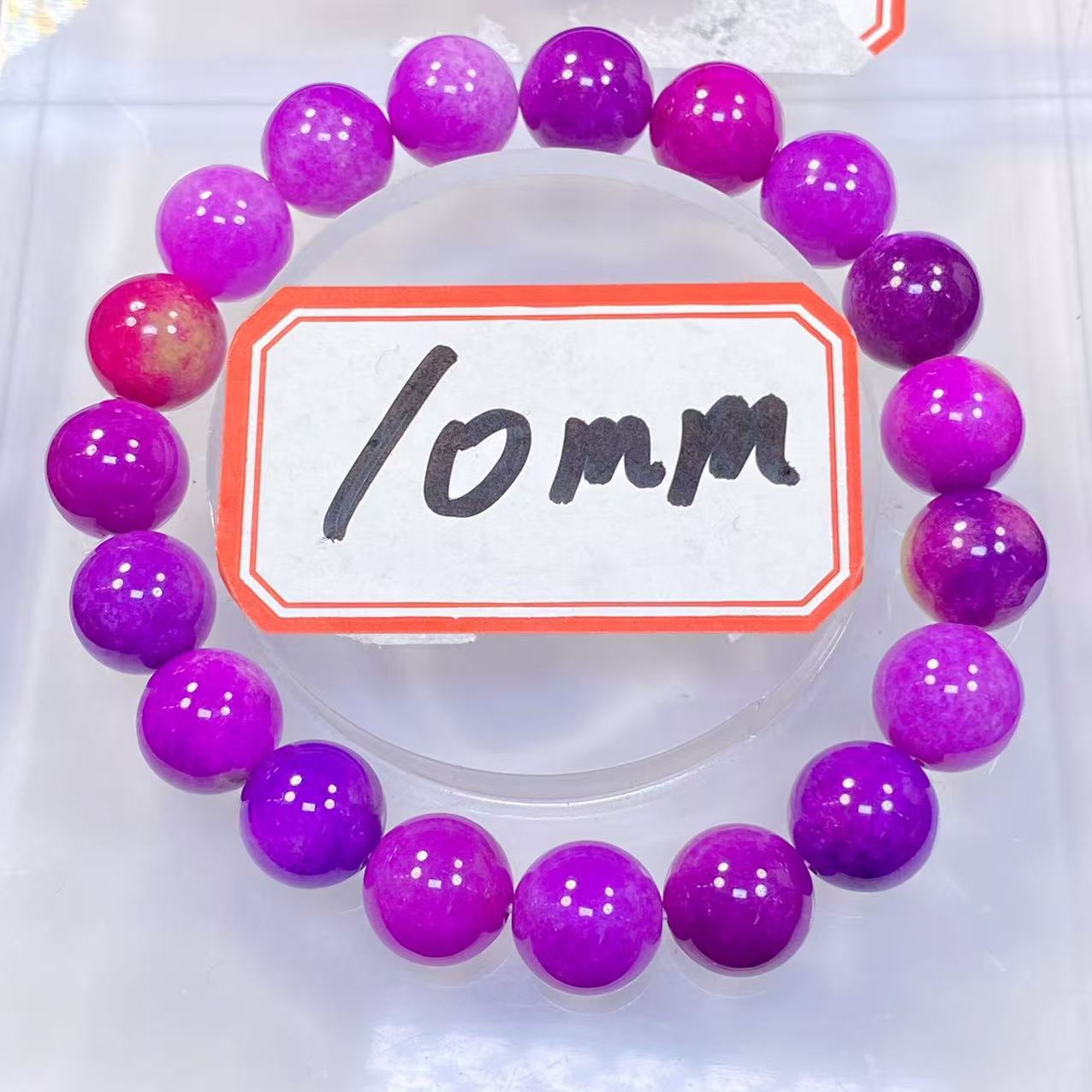 紫玫油画10mm手串发一条B115