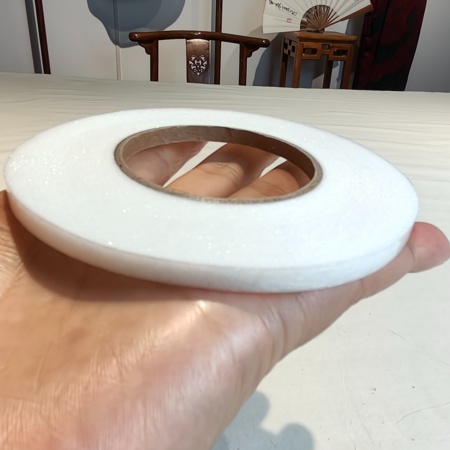 做硬花扣双面胶胶带白色（偏远地址需补运费）