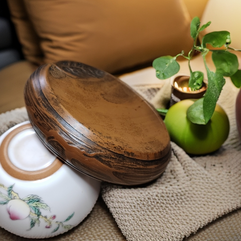 手工定制孔子砚壶承（直径10cm)
