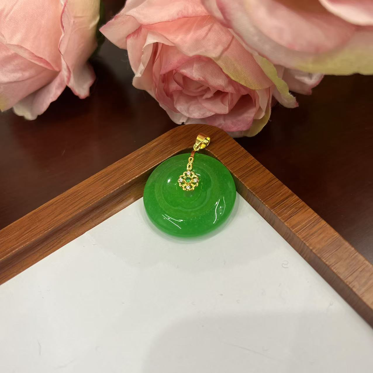 高定珠宝翡翠平安扣FX448S068