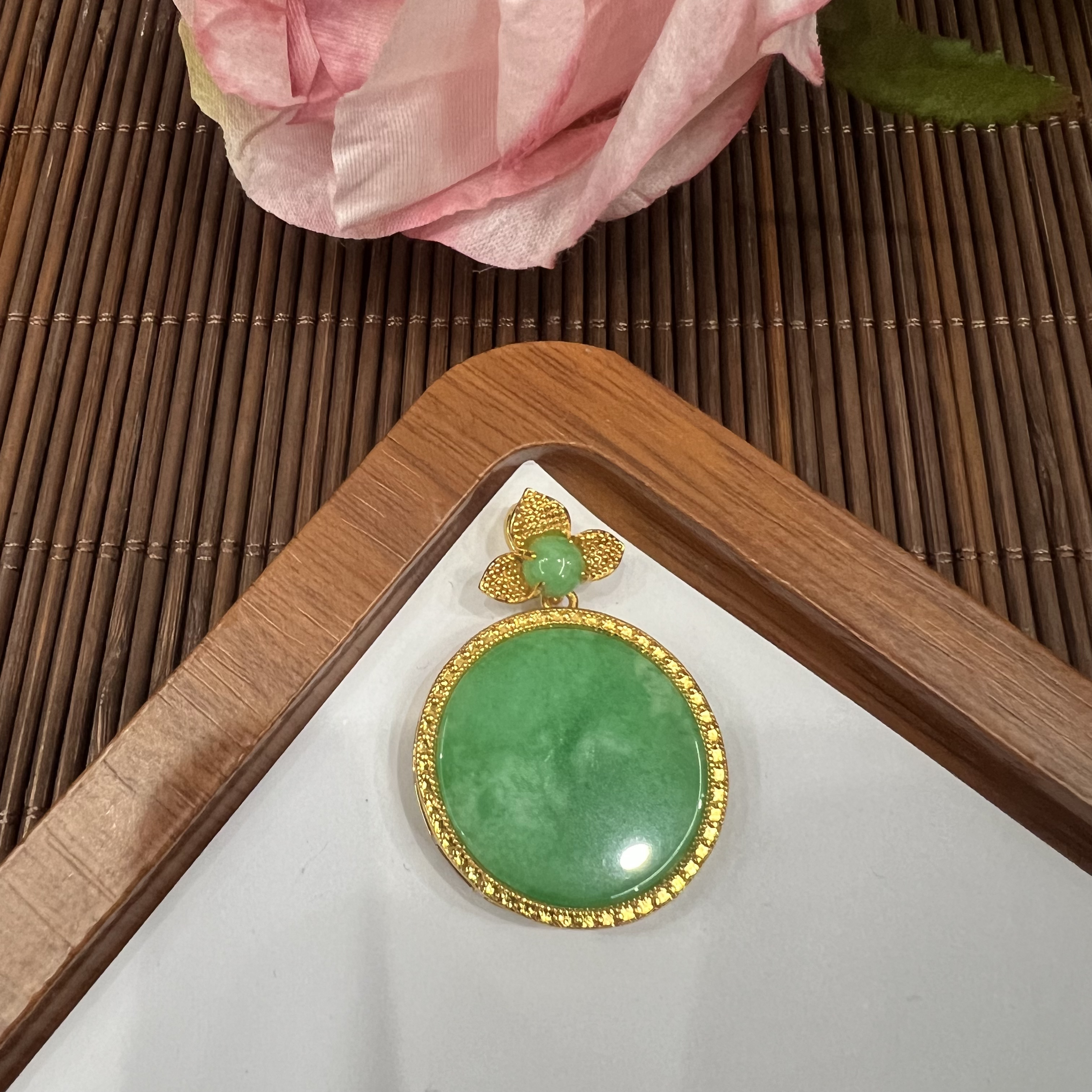 高定珠宝翡翠圆牌RX433S0018