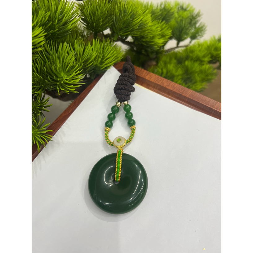 高定珠宝碧玉平安扣HF186S0018