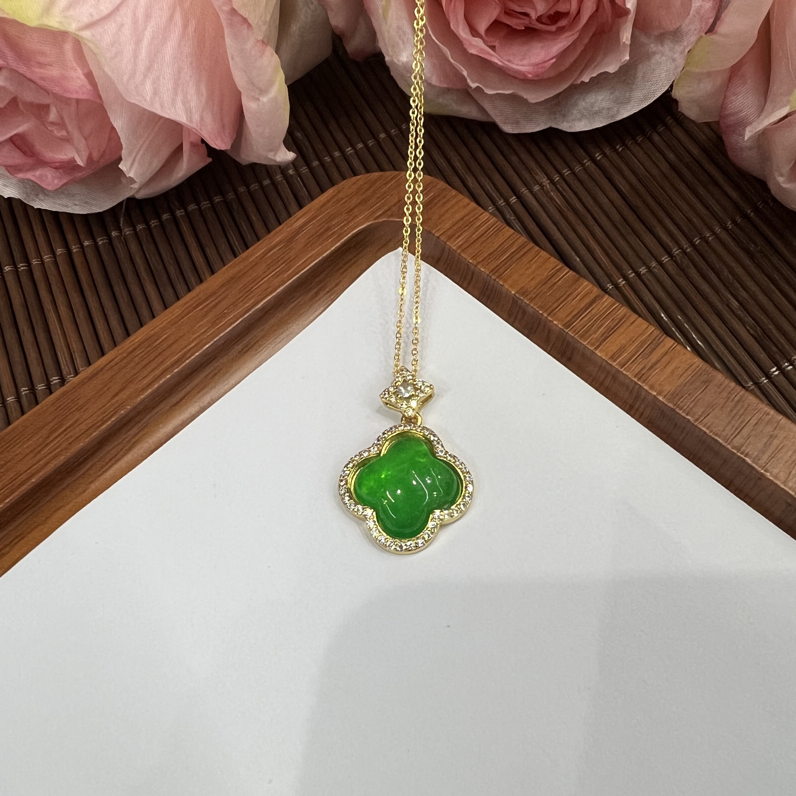 高定珠宝翡翠吊坠RX529S838