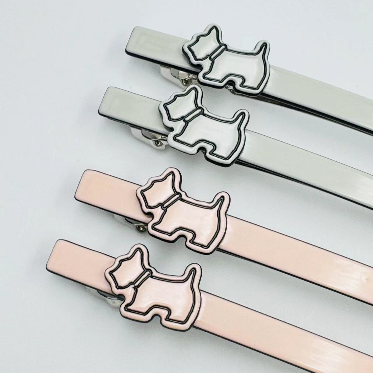 36-37韩国醋酸爱家小狗时尚发饰一字夹