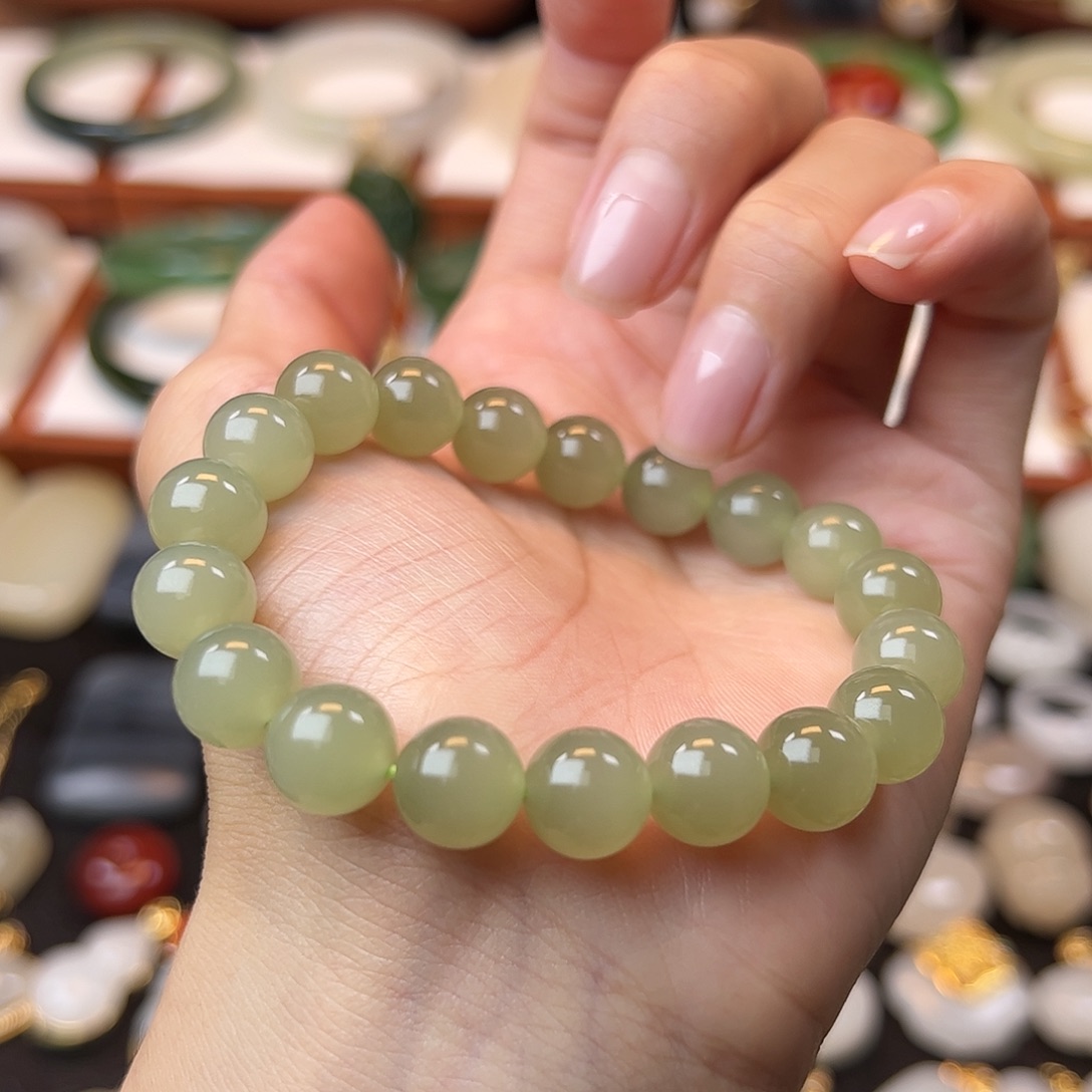 和田玉手串未镶嵌