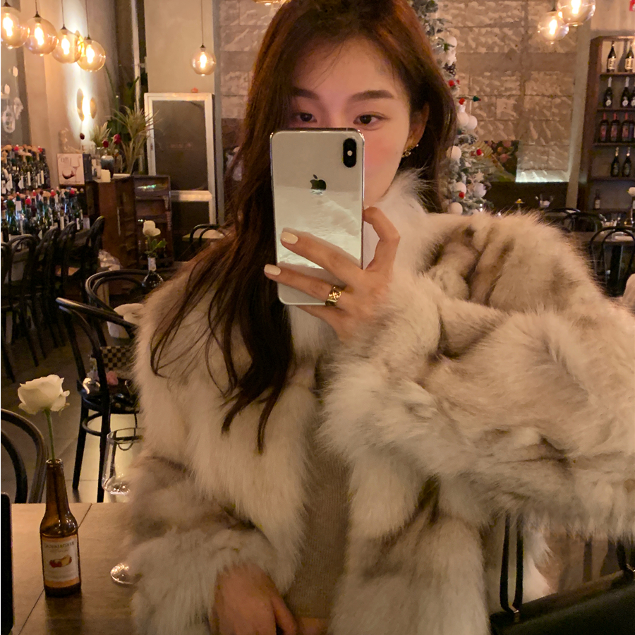 秋冬新款半立领加厚外套女