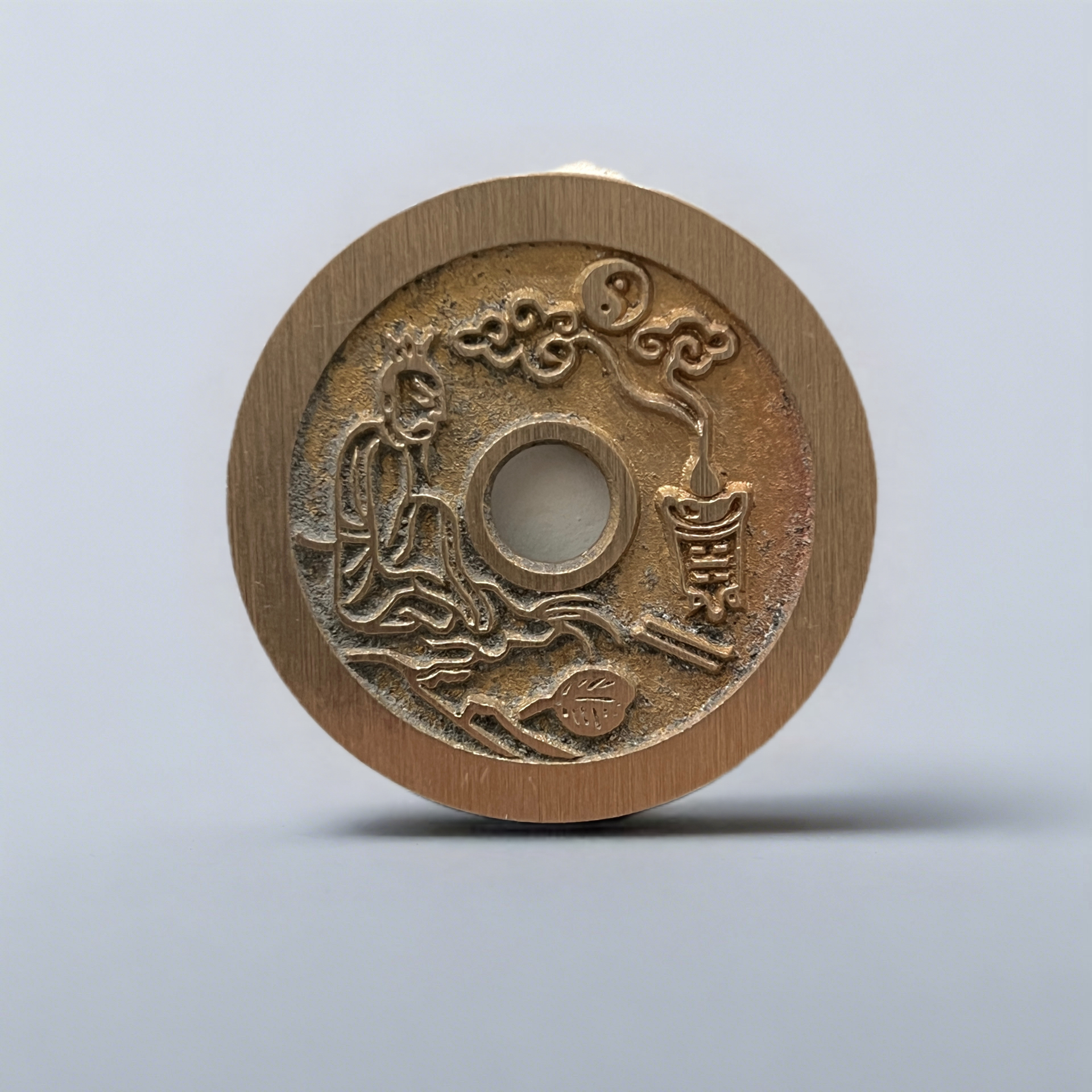 铜吊坠 宋古风配饰雕刻工艺品老君炼丹正版复古挂饰吊坠挂坠饰品