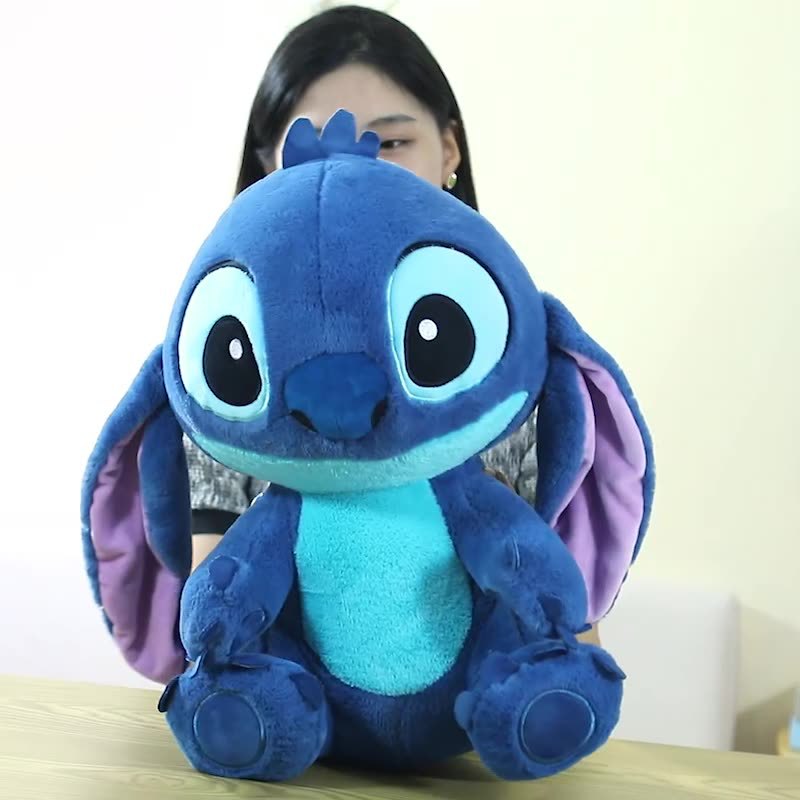 可爱史迪仔卡通毛绒玩具柔软兔毛绒儿童节礼物治愈系公仔娃娃