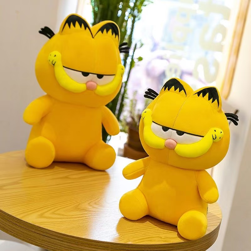 可爱坐姿加菲猫公仔摆件毛绒玩具超大号布娃娃儿童玩偶生日礼物女