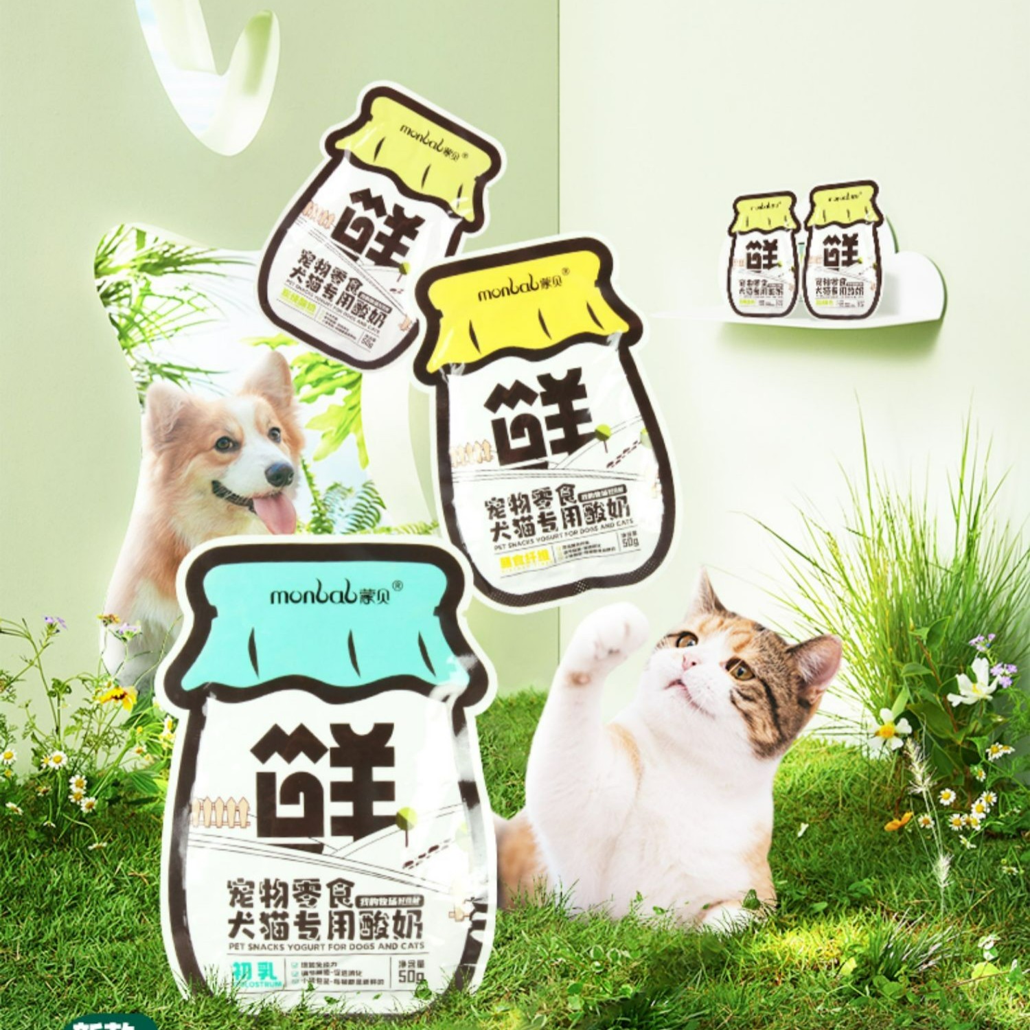 新疆包邮宠物蒙贝酸奶奶酪零食助消化调免疫牛磺酸营养升级款酸奶