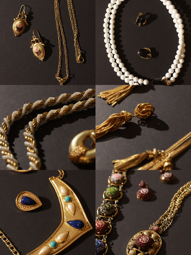 合金项链 直播链接 60-90年代Monet SC AVON 1928等中古饰品礼物