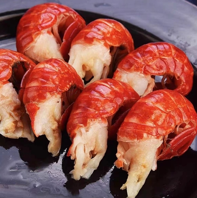 X新鲜龙虾尾8包+3包调料/每包80-100粒左右头膏头黄鲜嫩锁鲜发货