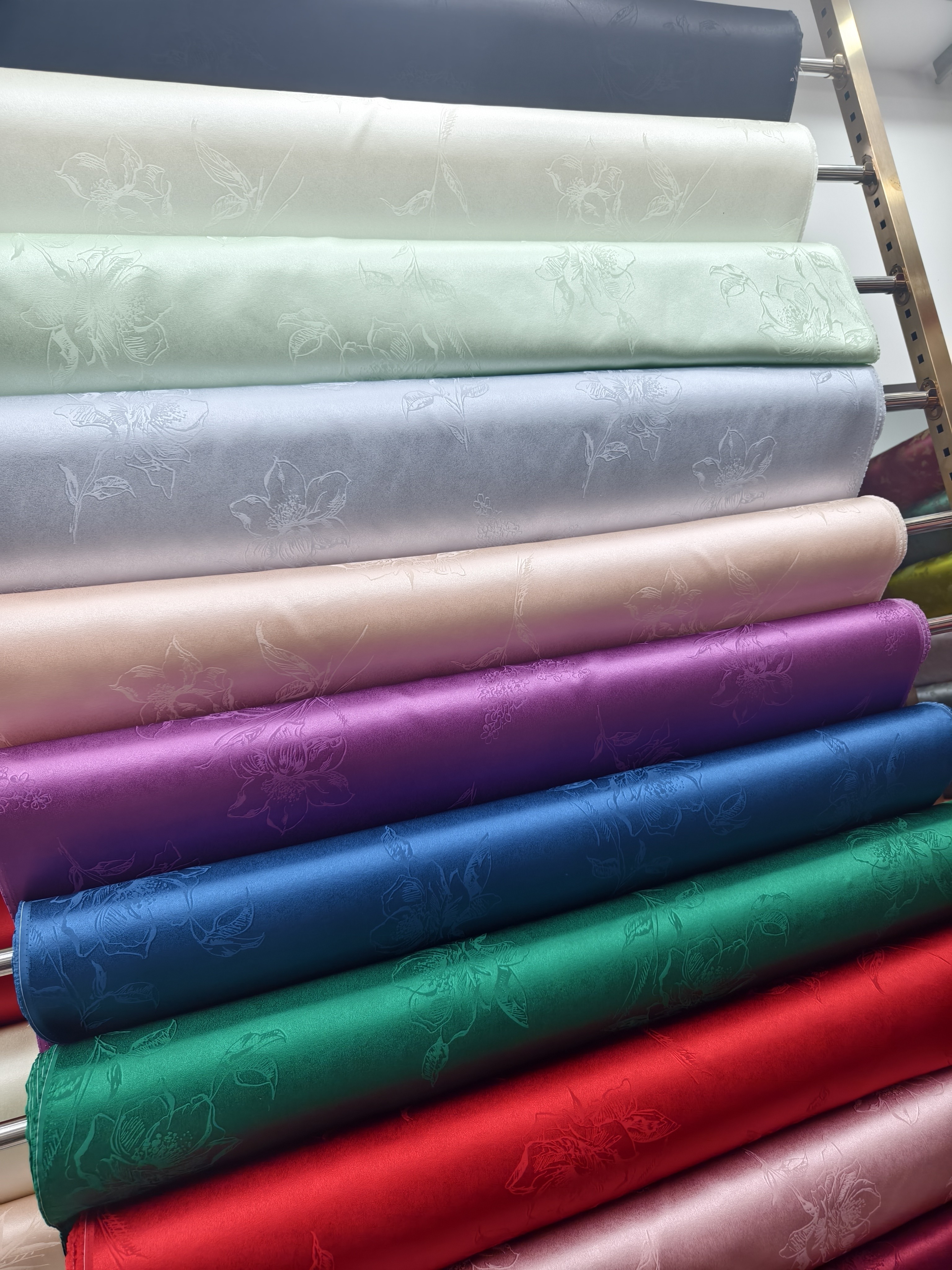 非遗丝绸面料（仅花型参考）提花缎 17