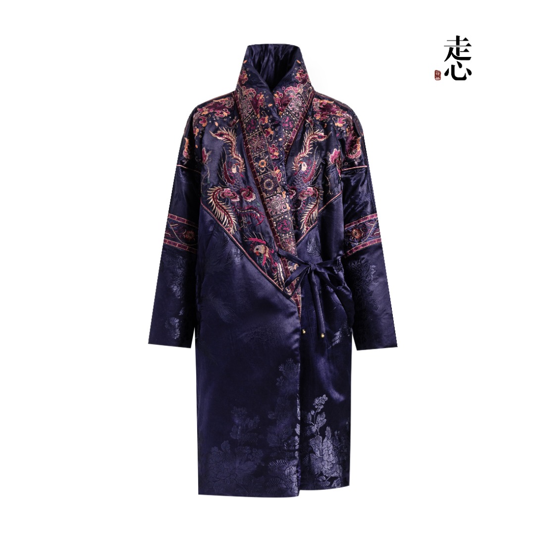 【香云走心】百鸟朝凤 羽绒服24ZX8079中式双面时尚中国风冬季加厚