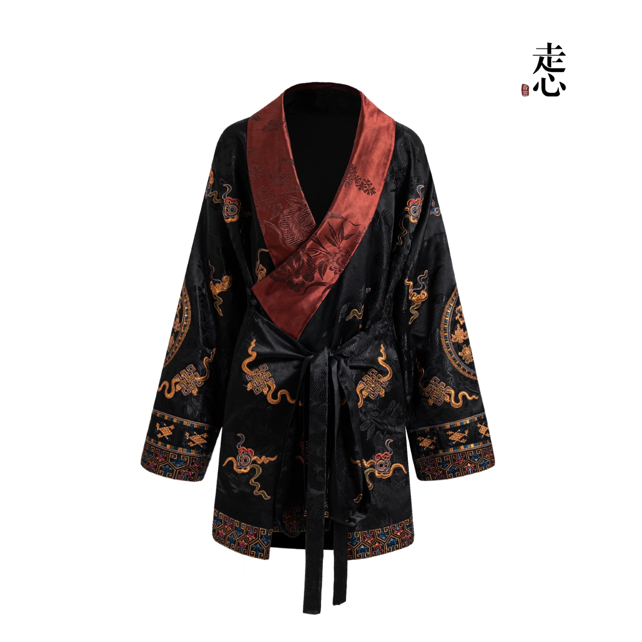 【香云走心】八宝坛城 短外套24ZWT5030复古中国风印花设计师