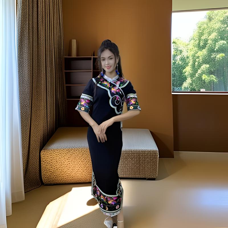 新款少数民族旗袍