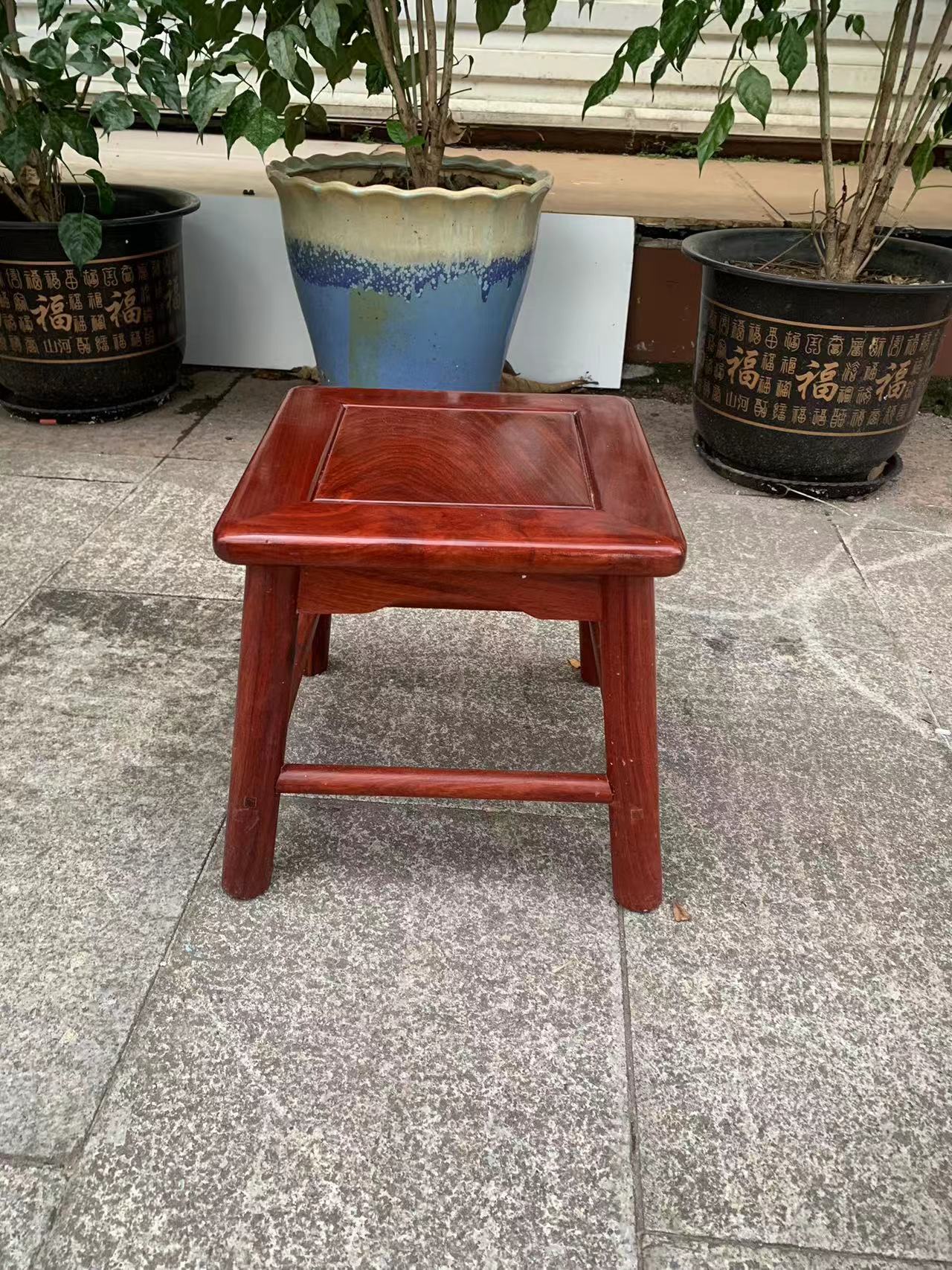 缅花富贵凳尺寸长宽高28X28X28