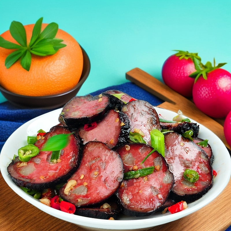 【肉多猪血丸子188克】正宗猪血丸子湖南邵阳特产柴火烟熏味道