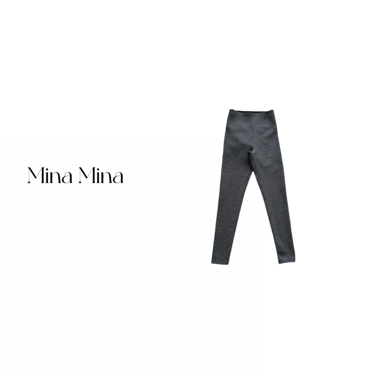 红人上新【线条】 Mina 24冬新款  修身百搭显瘦加绒紧身弹力打底裤