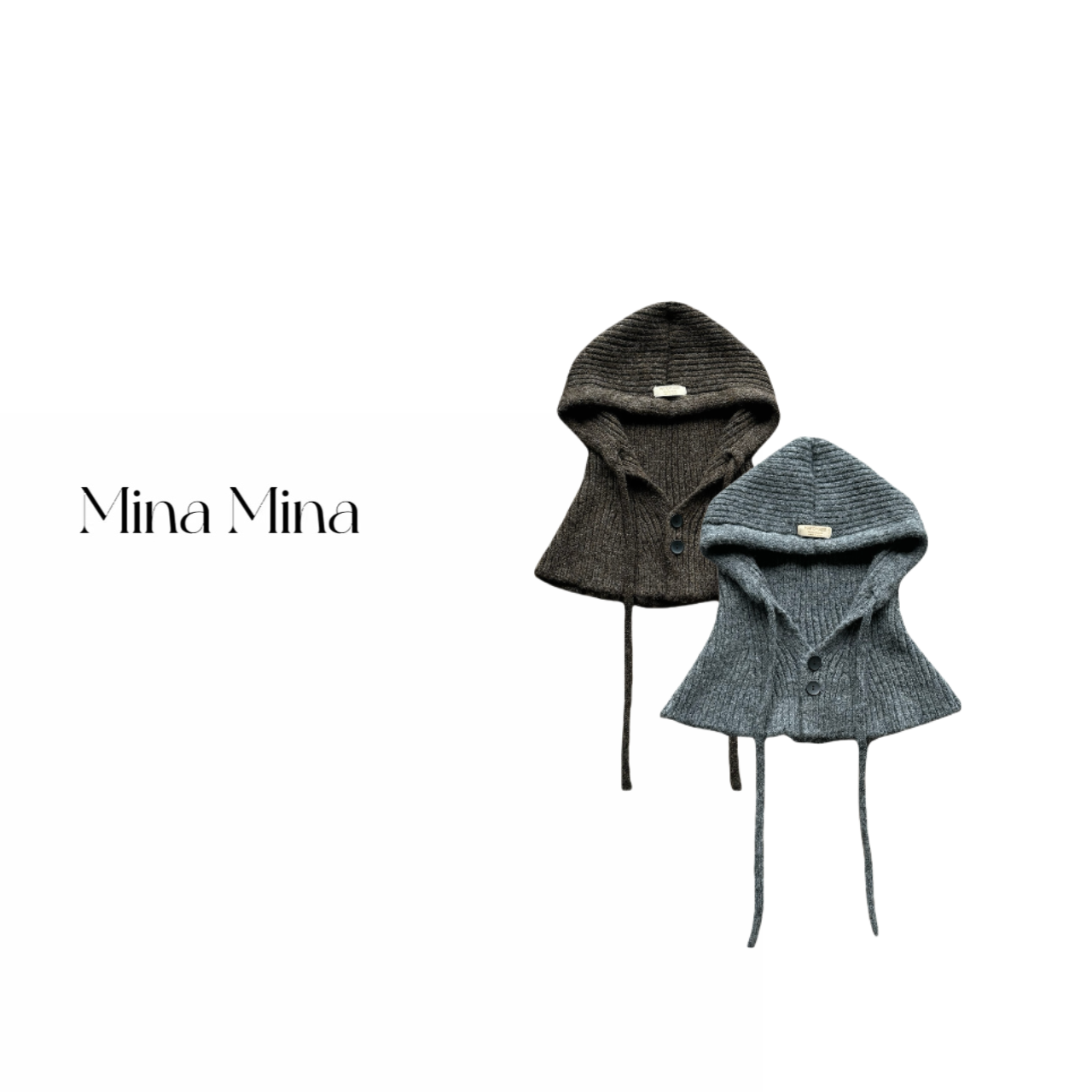 红人上新【毛线帽】 Mina 24冬季新款  设计师抽绳休闲百搭保暖帽子