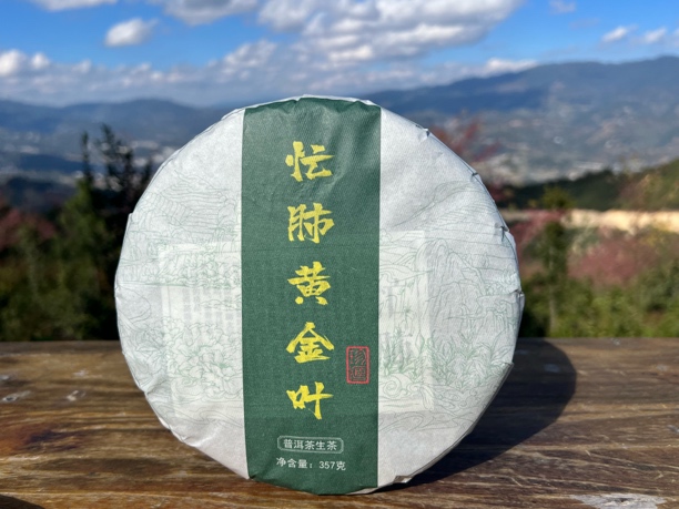 忙肺黄金叶普洱茶生茶