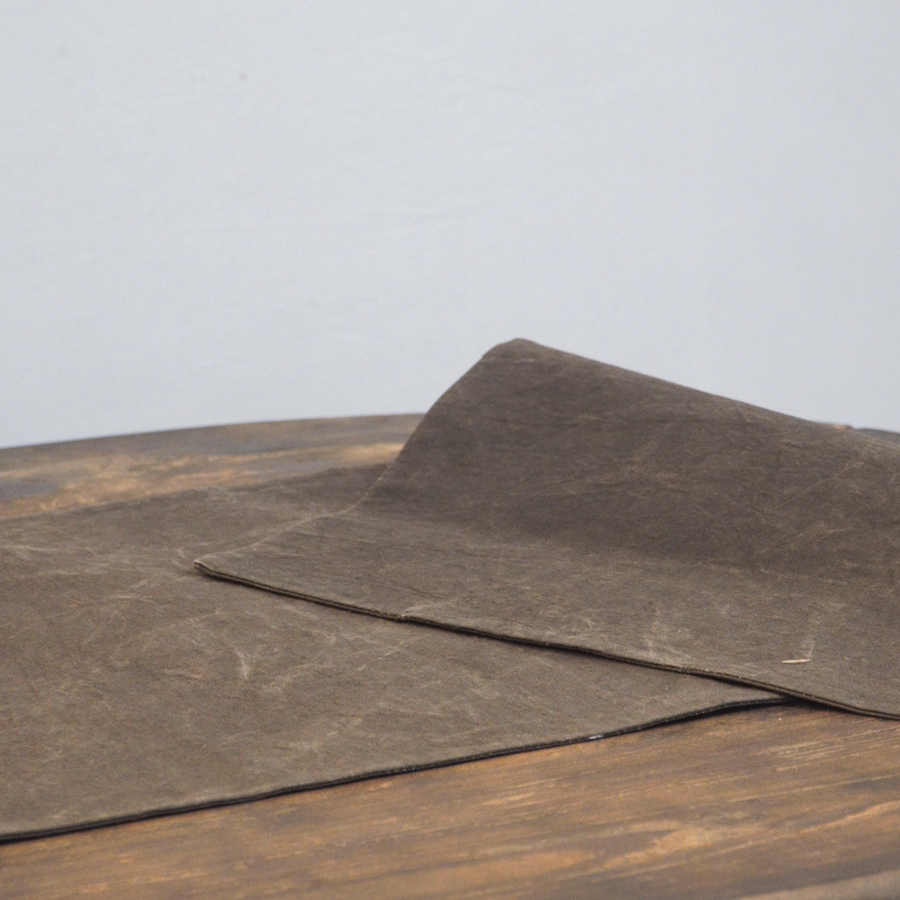 手工柿染香云纱茶席（长72cm，宽35cm)
