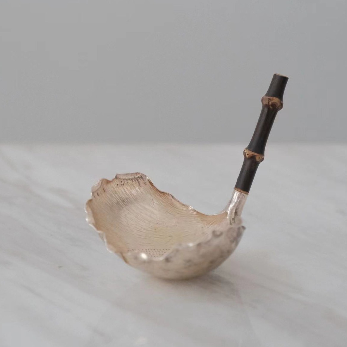 石榴小院－银茶漏（重量25g，长7cm，宽6cm)
