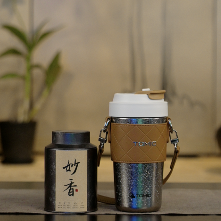 2009年熟茶龙珠 妙香100g+特美刻纯钛温显咖啡杯500ml