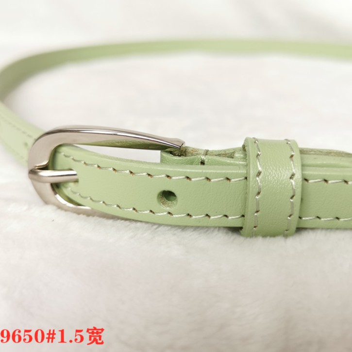 女士头层牛皮皮带休闲百搭韩版简约时尚牛仔裤裙子针扣腰带9650