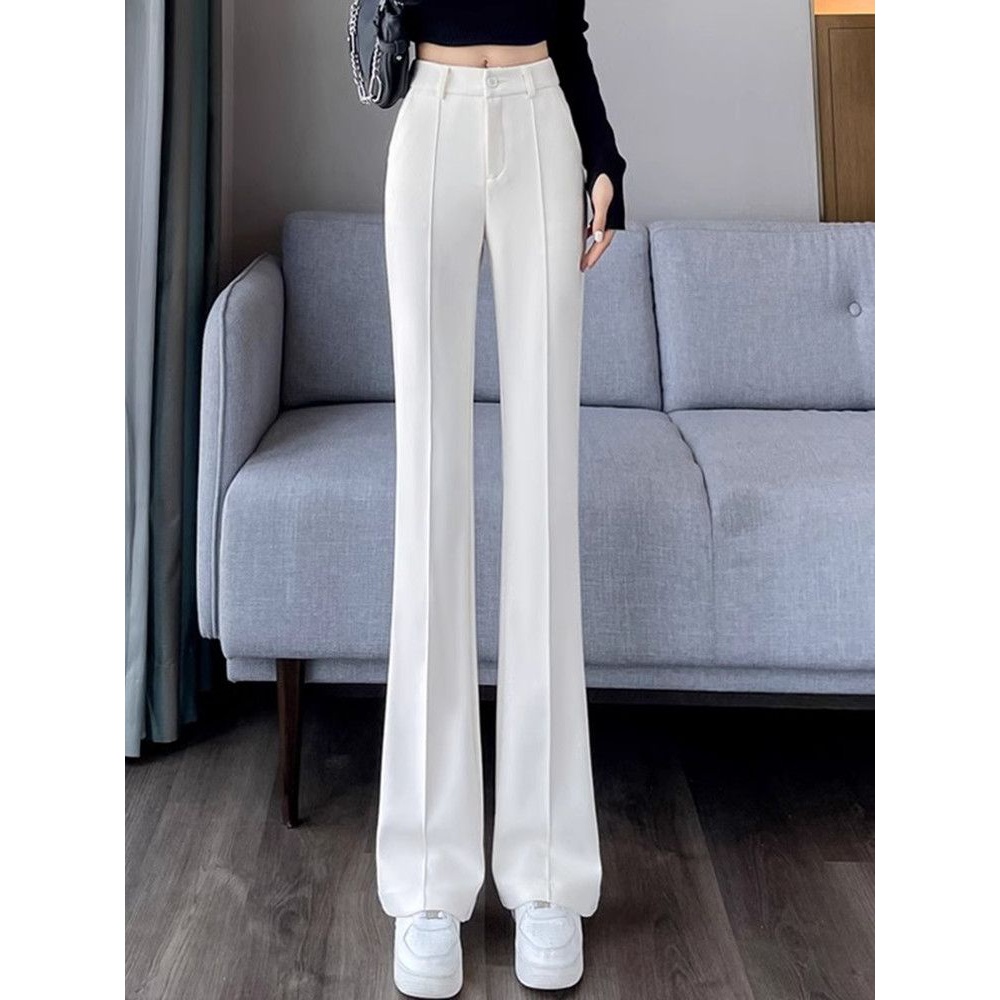 微喇西装裤女2004秋冬新款喇叭裤高腰显瘦时尚微喇裤通勤休闲裤女