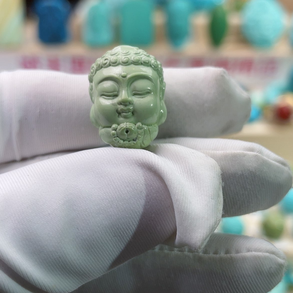 【闪购商品】绿松石珠宝奇石未镶嵌梵*丸