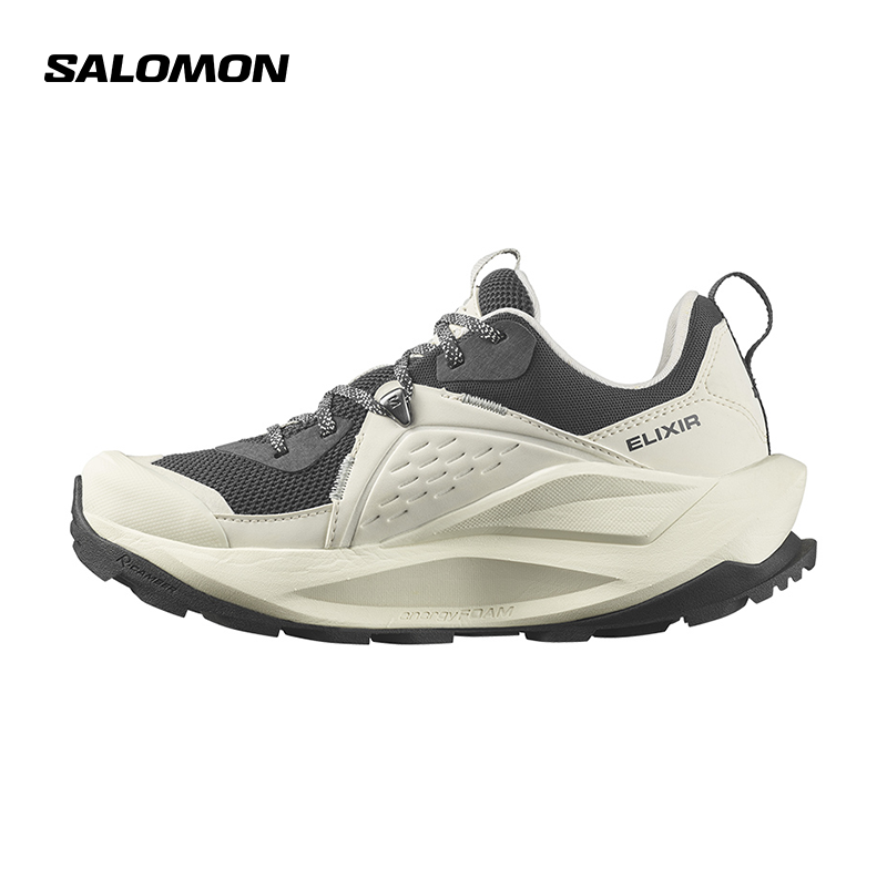 salomon萨洛蒙户外徒步鞋防水抓地运动鞋香草色 ELIXIR GTX