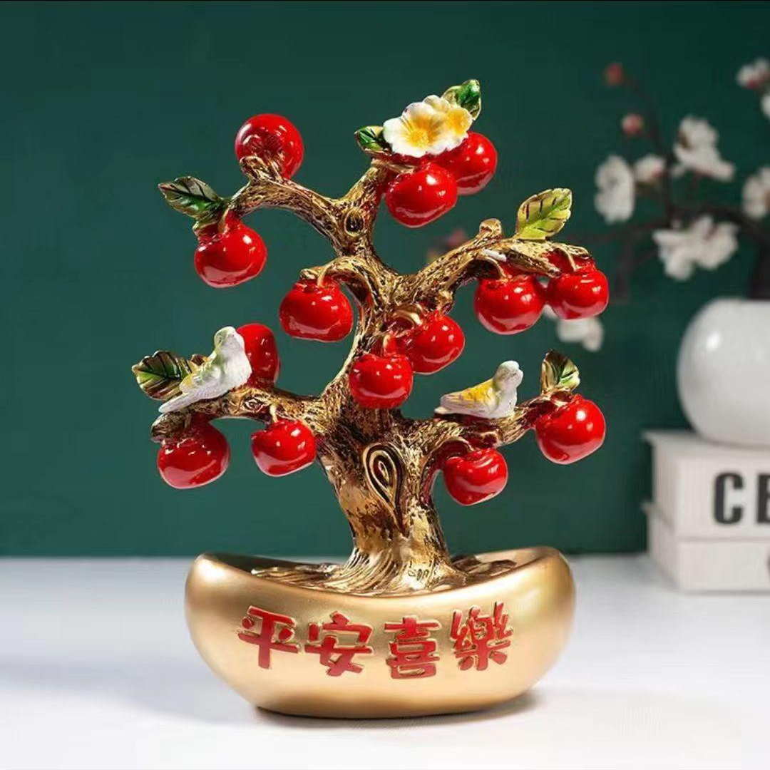 新中式平安喜乐装饰摆设家居客厅酒柜电视柜玄关装饰摆件乔迁之喜