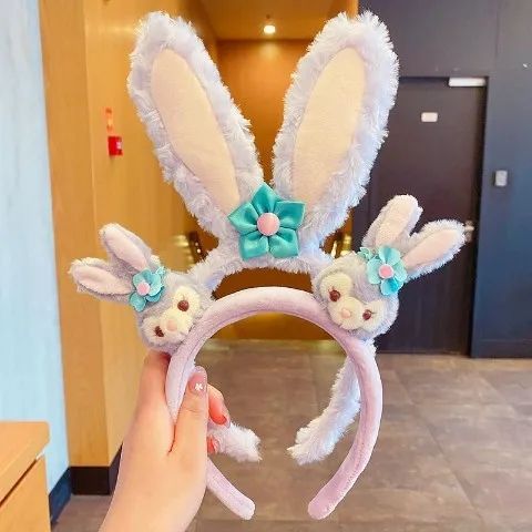 星黛露儿童发箍兔耳朵网红新款女童发饰头箍公主可爱发卡宝宝头饰
