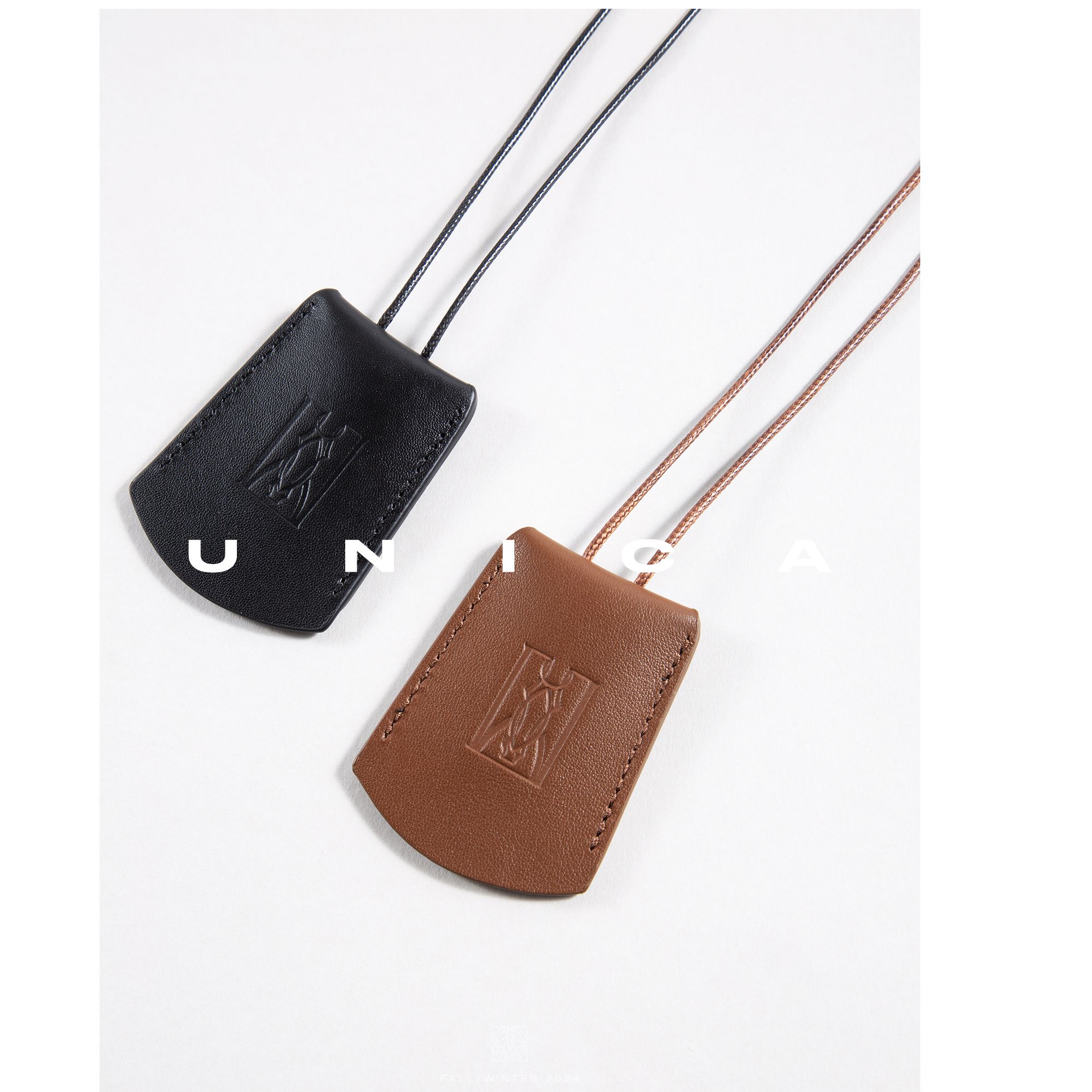 UNICA造型双面用_头层小牛皮小马图腾马到成功真皮项链挂饰