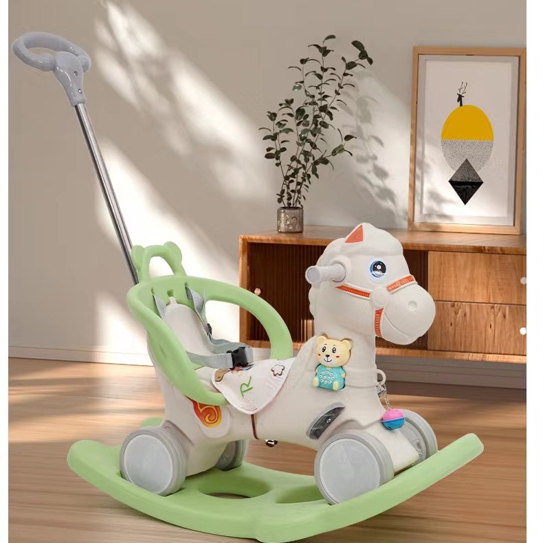 儿童摇摇马木马家用摇摇车宝宝溜溜车二合一婴儿玩具周岁生日礼物