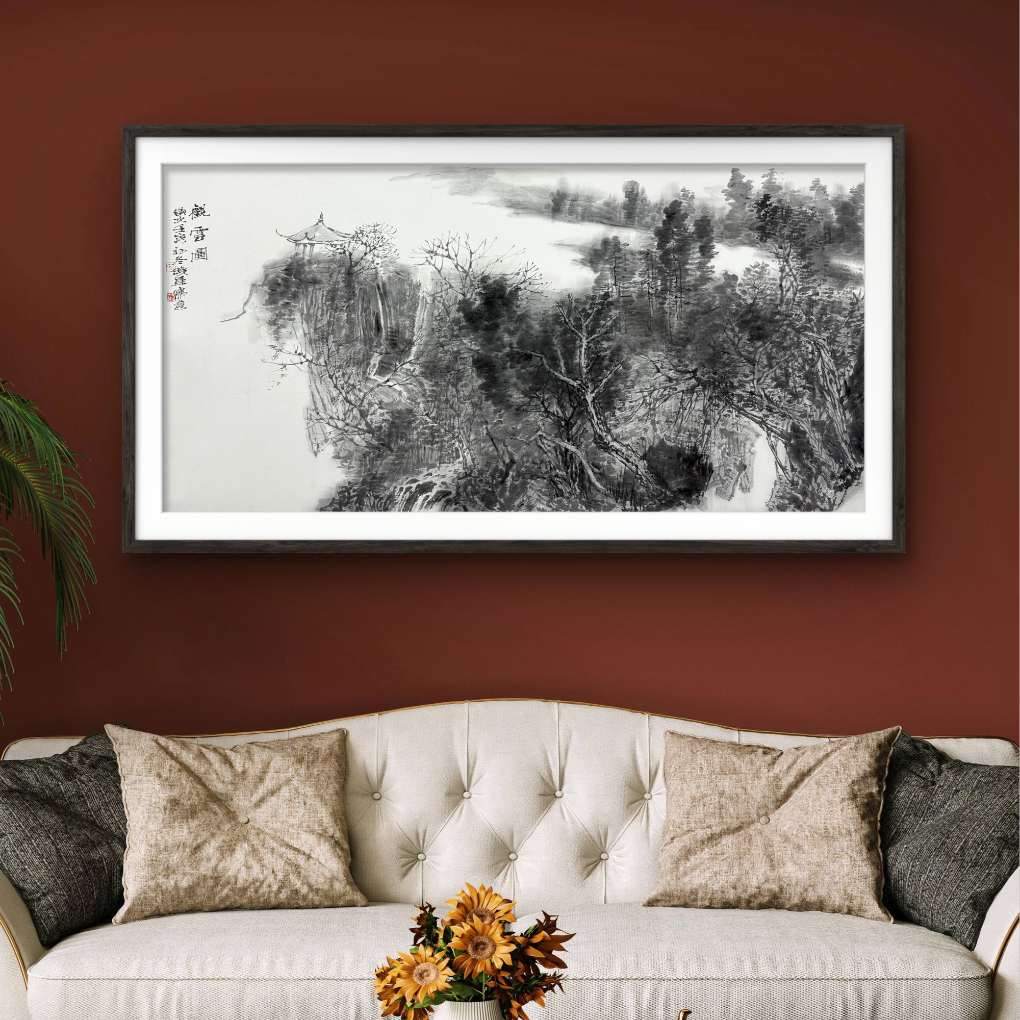 【漓江画社】白晓军 《山水画》尺寸 140x70  原创 纯手绘