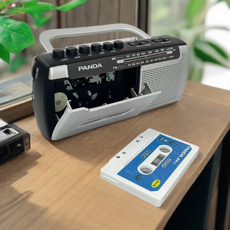 熊猫收录机磁带播放机怀旧多功能录音机怀旧8090年代播放器