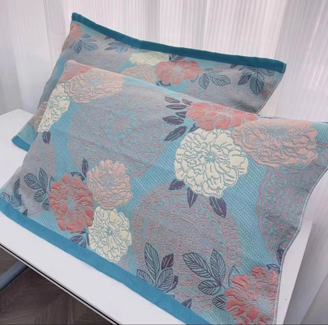 （沁芳园）52*78cm多层纯棉纱布枕巾