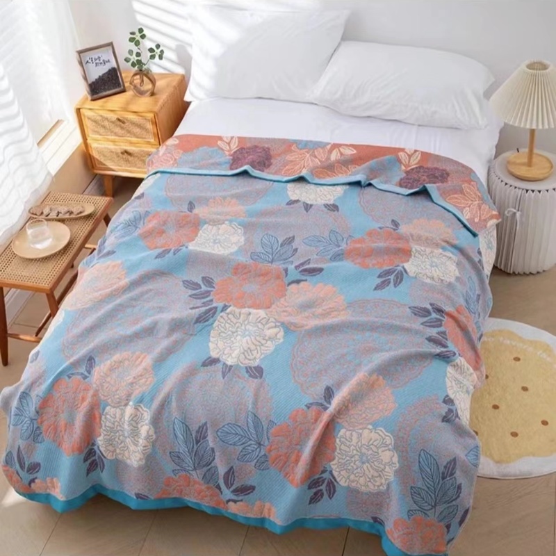 【沁芳园】150*200cm高端精梳棉细纱加厚多功能床盖