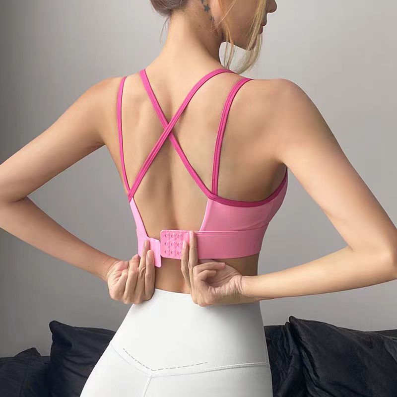 FTHJ新款运动内衣高防震跑步瑜伽背心聚拢一体式专业普拉提文胸