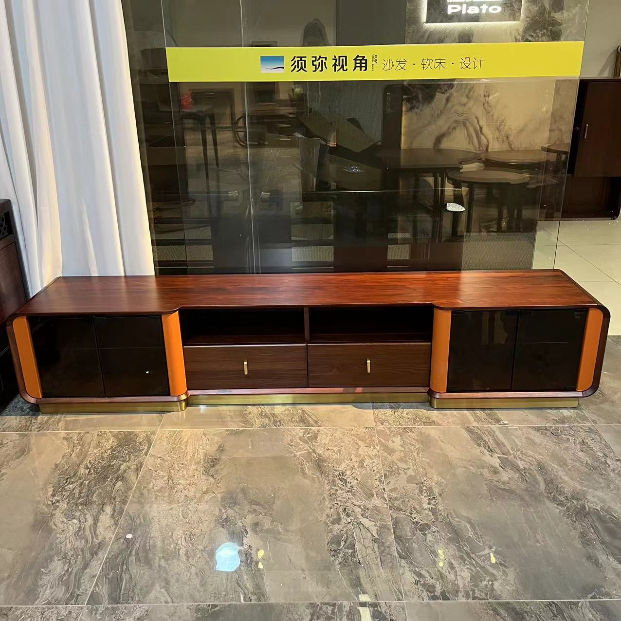 【黑胡桃】MF005 电视柜地柜2200*420*430