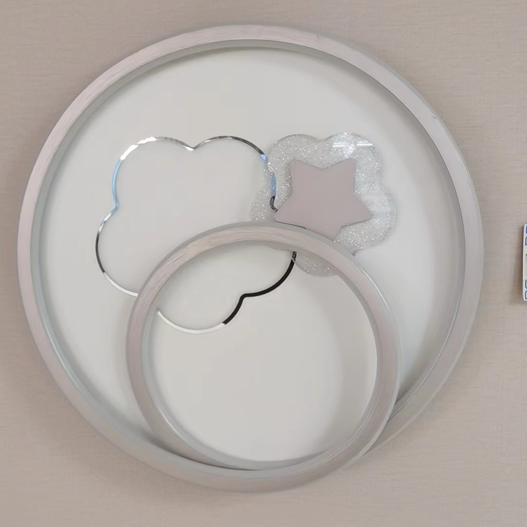 【舒雅】卧室灯吸顶灯三色变光可爱家用创意简约圆形护眼爱心白色