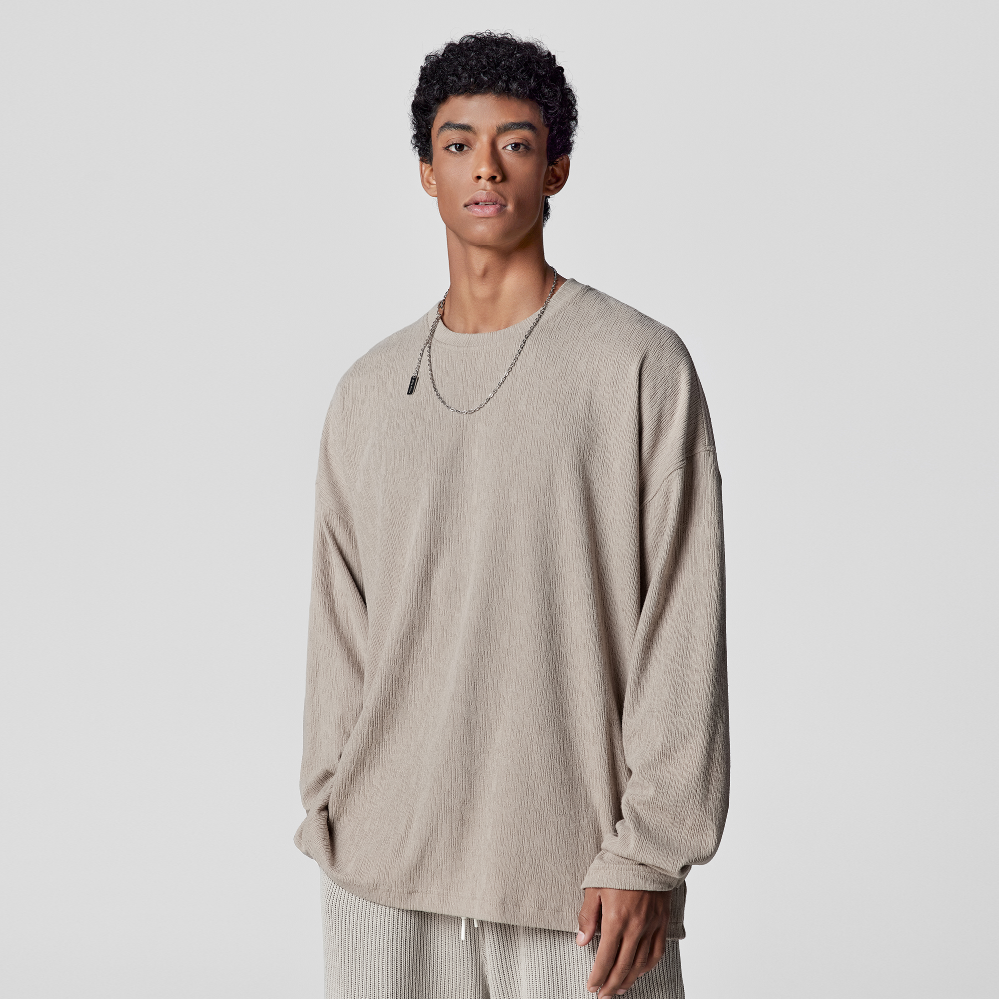 【明星同款】BODYDREAM流光风美式训练服长袖百搭t恤男打底衫卫衣