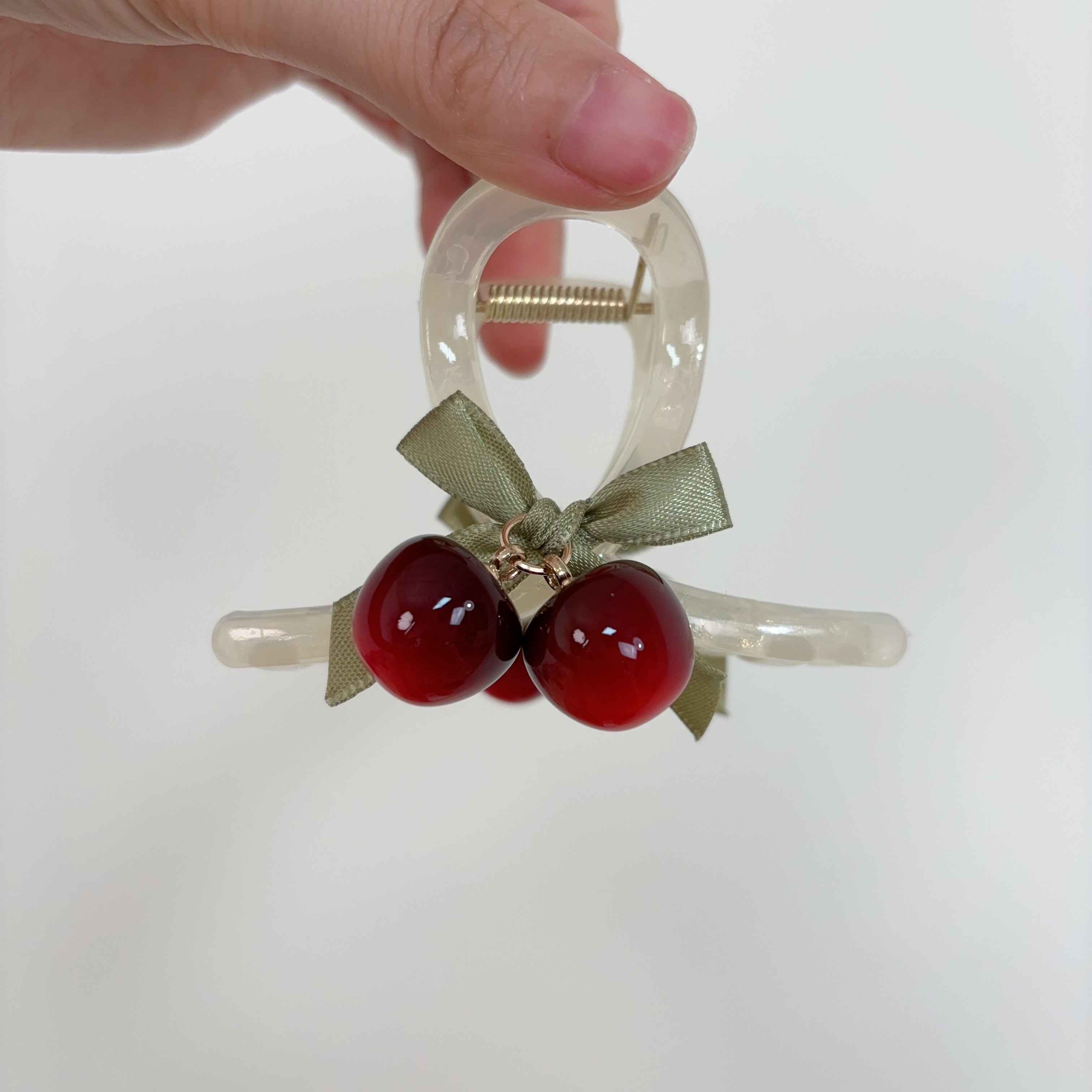 A71【满9.9包邮】小樱桃抓夹发夹