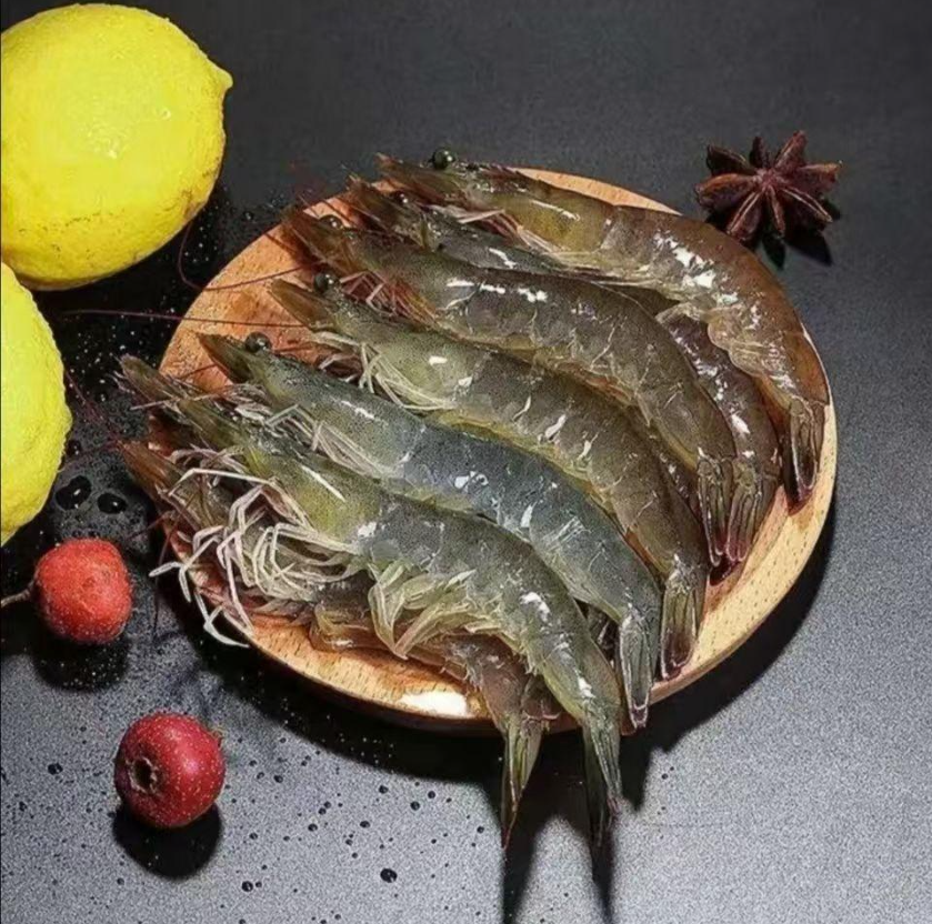 连云港发货厄瓜多尔盐冻白虾 30/40规格新鲜饱满美味3.3斤