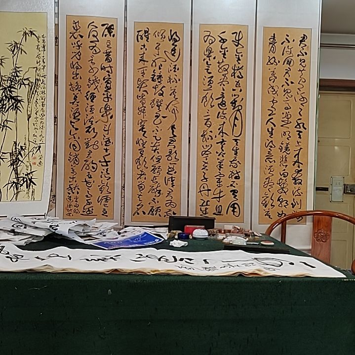 书法李白。将进酒。精裱。180X43Ⅹ4。落款小。介意者勿拍